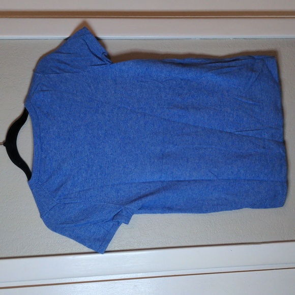 J Crew Factory Blue Wool Mix Short Sleeve Sweater, size small - Picture 7 of 9